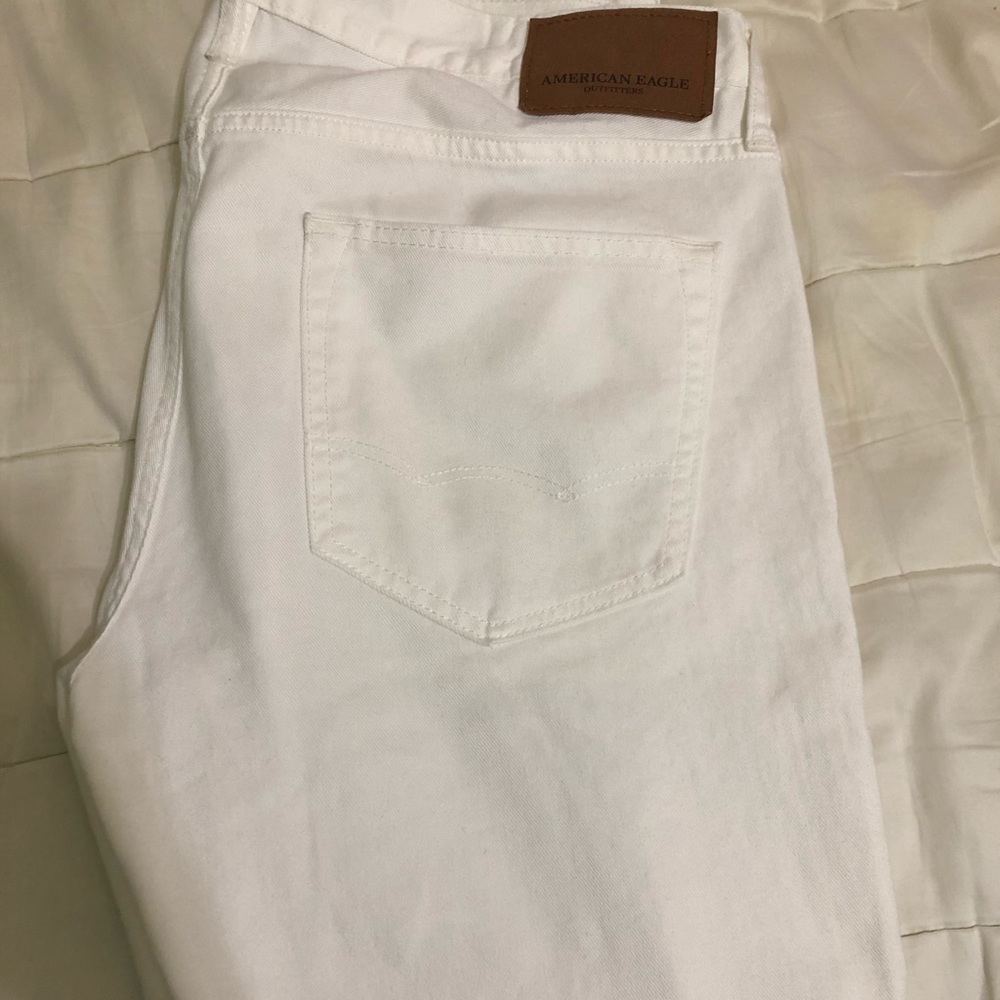AE Flex Skinny Jean (33x34) - White Denim Pants